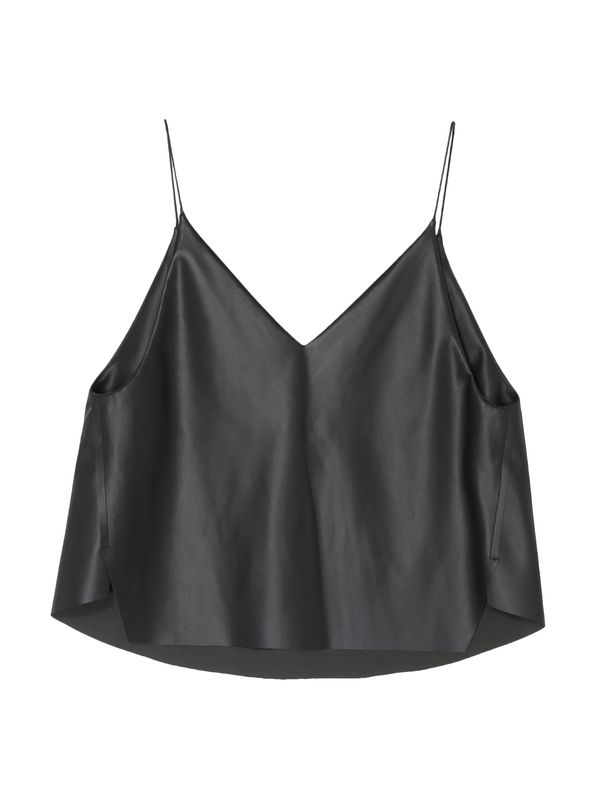 fake leather camisole