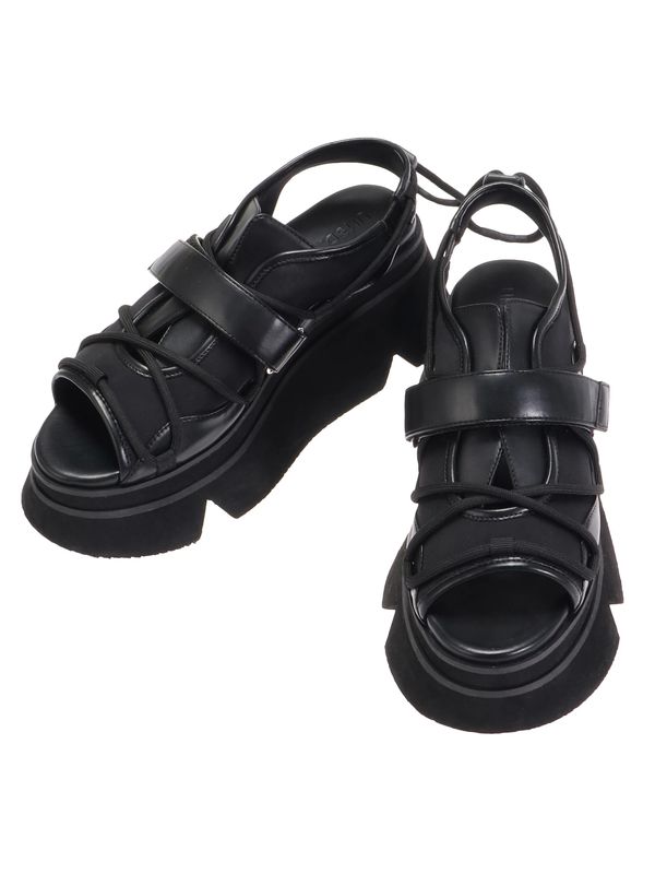 wave cord volume sole sandals