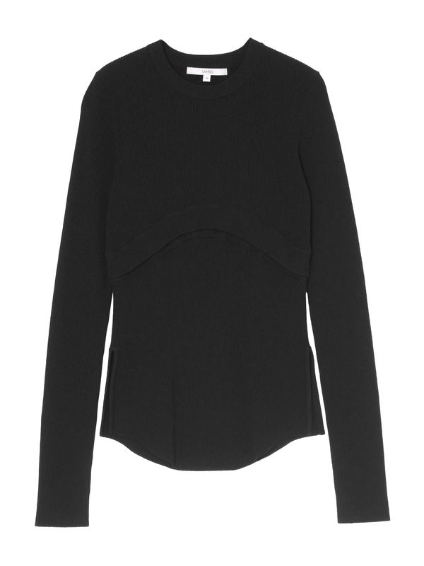 2way basic knit top