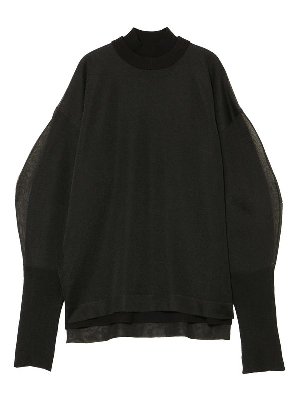 see through layered knit