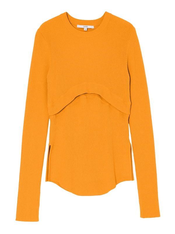 2way basic knit top