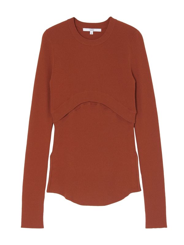 2way basic knit top