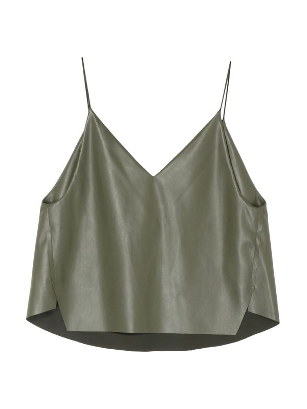 fake leather camisole