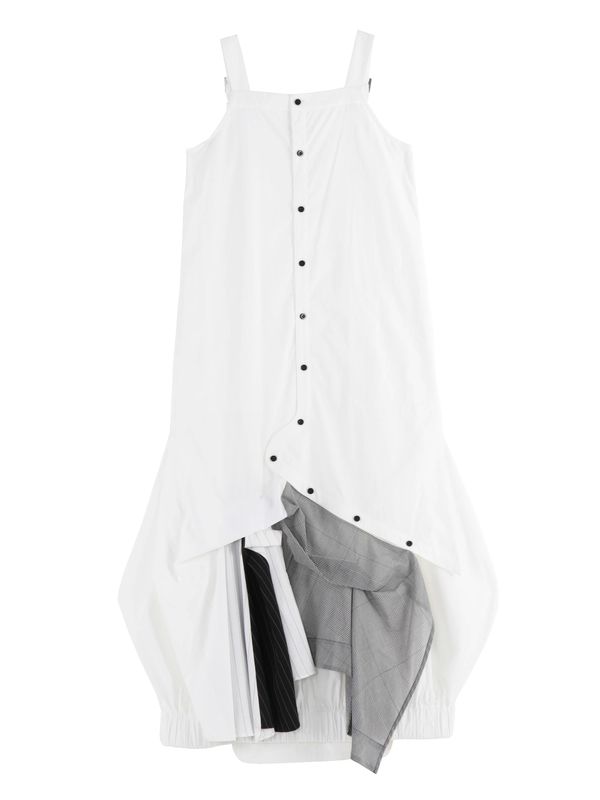 pattern mix shirt cami op