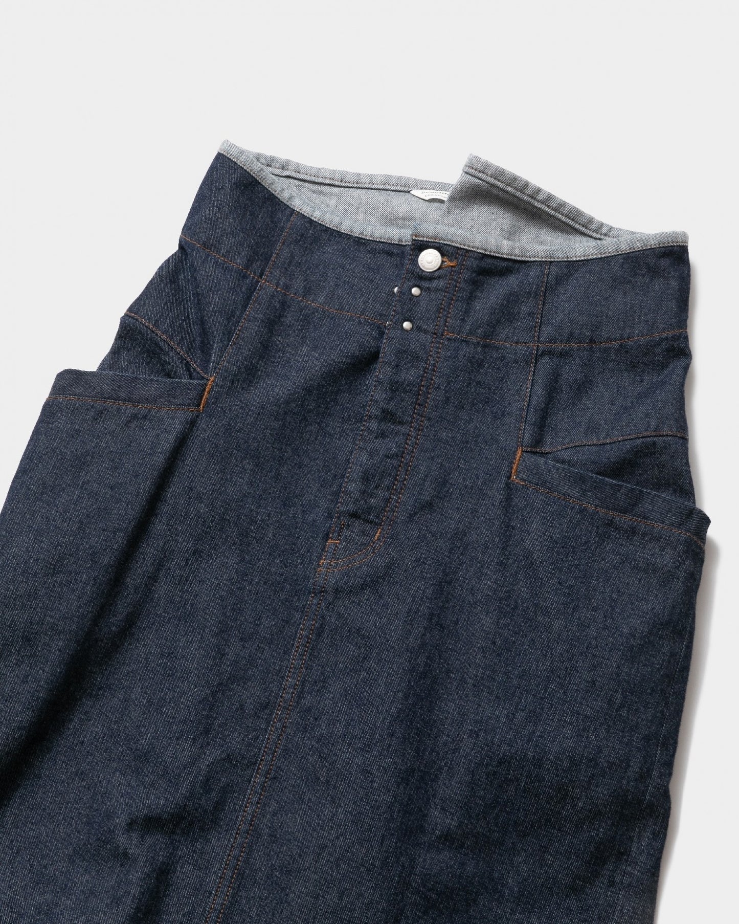 left hand twill pencil denim skirt