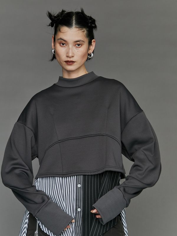 cocoon sleeve short sweat