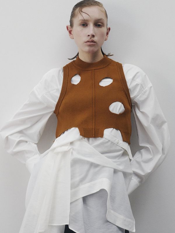 pattern mix shirt