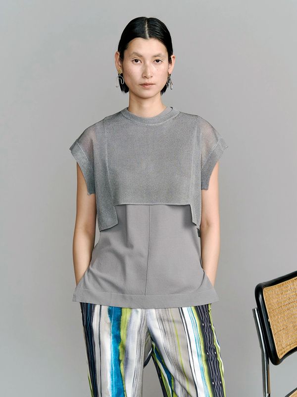 sheer short kt top