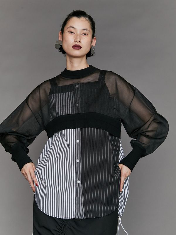 layered shirt camisole