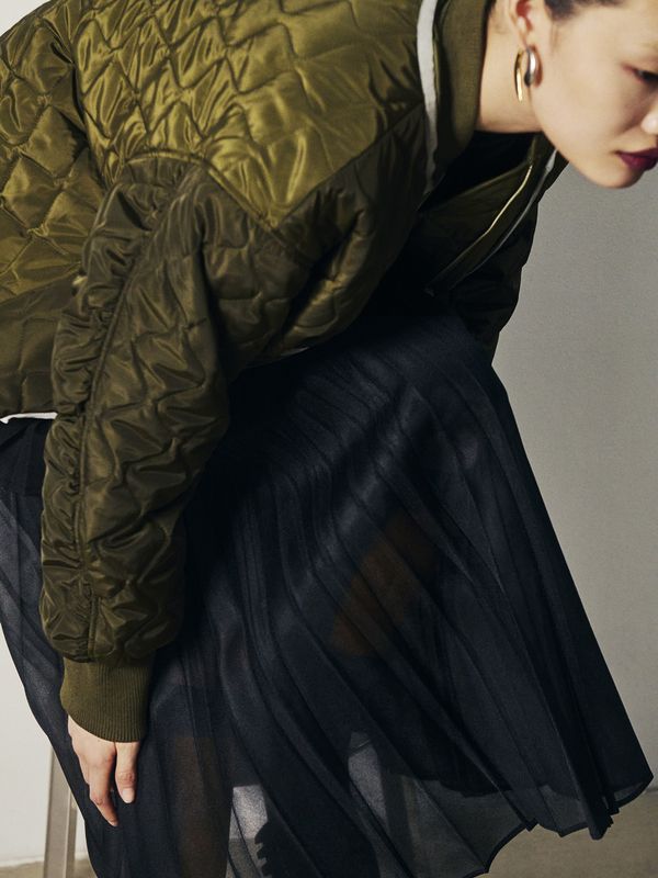 sheer origami pleats sk