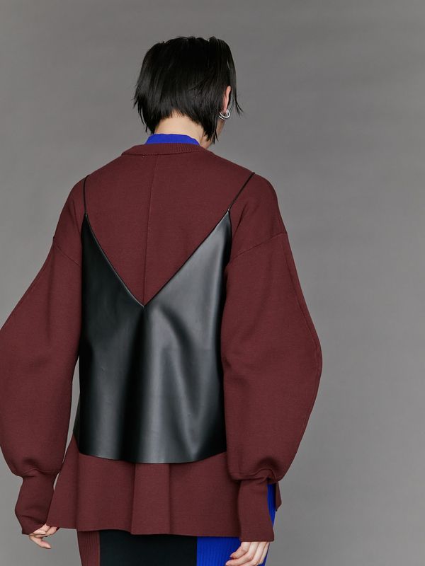 fake leather camisole