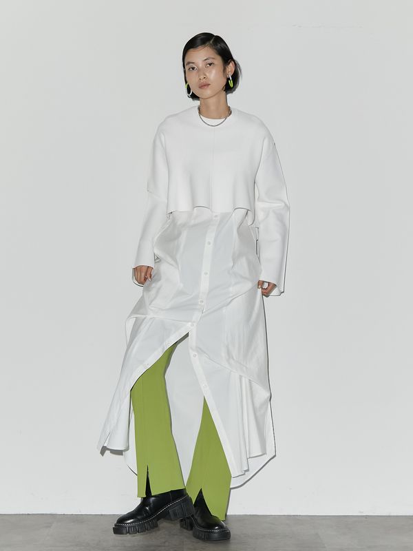 tuck long shirt cami-op