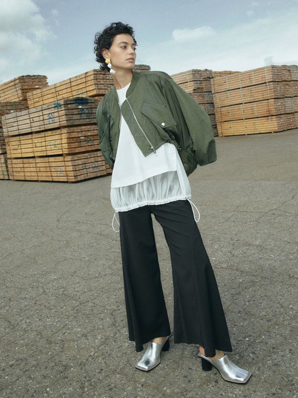 mesh layered n/s top