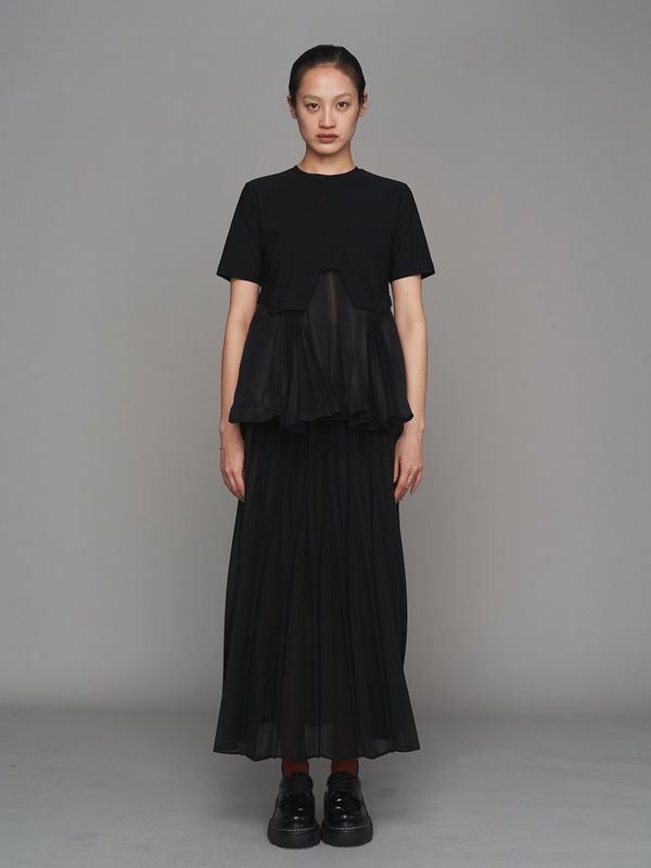 sheer origami pleats sk
