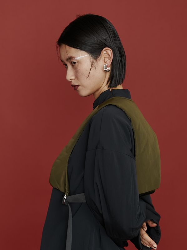 padded short vest