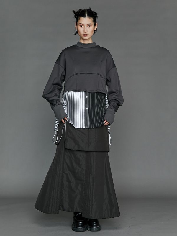 cocoon sleeve short sweat