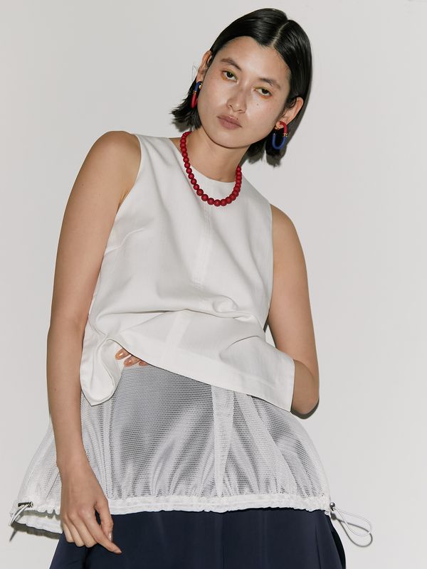 mesh layered n/s top