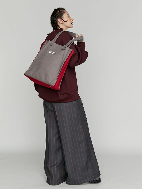 bi-color origami pleats tote