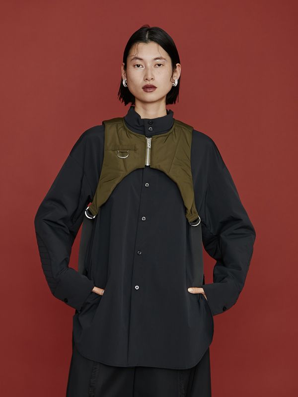 padded short vest