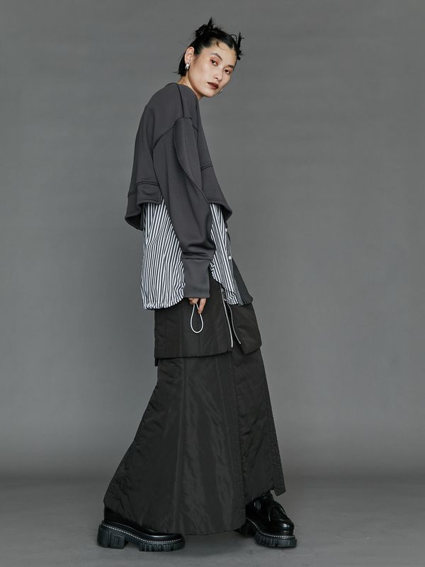 cocoon sleeve short sweat