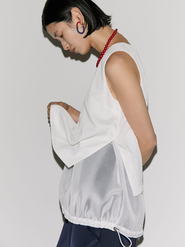 mesh layered n/s top