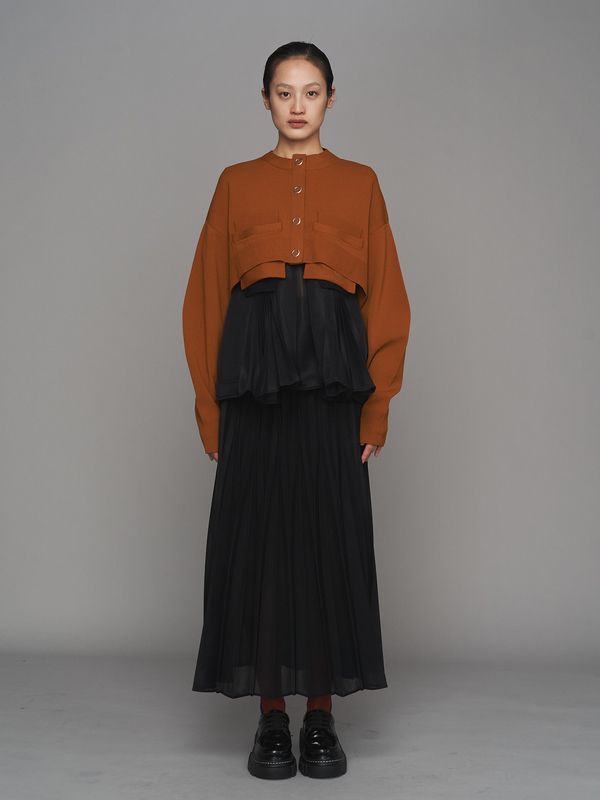sheer origami pleats sk