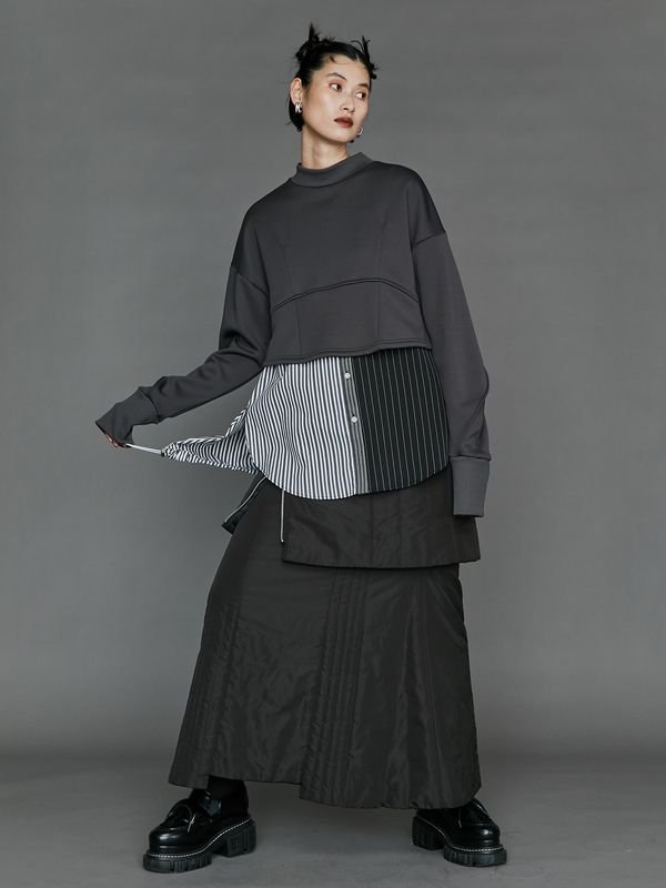 cocoon sleeve short sweat