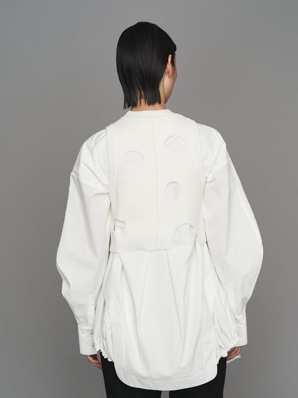 pattern mix shirt