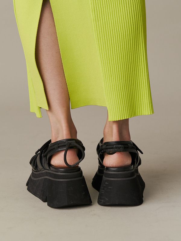 wave cord volume sole sandals