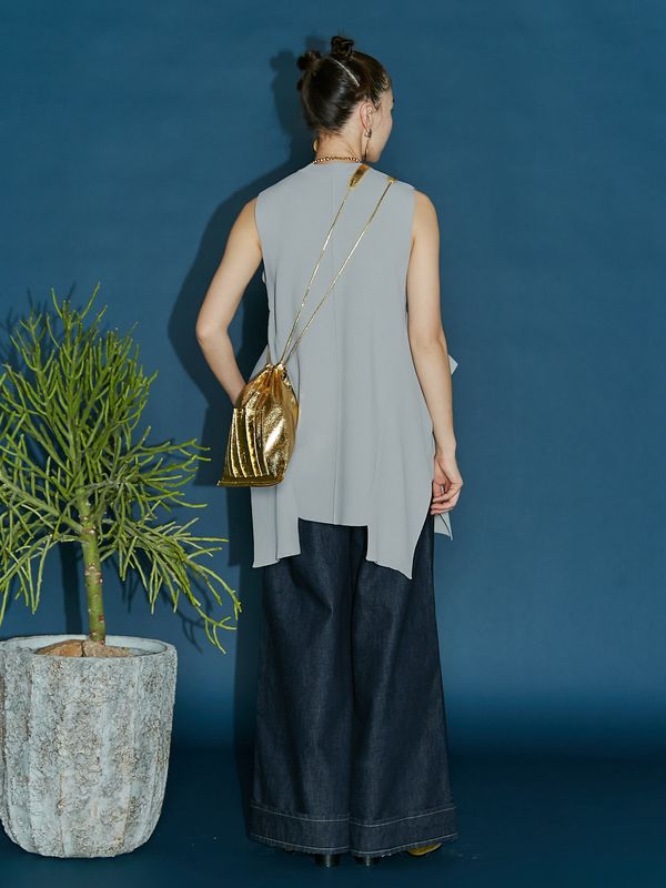big detail wide denim pt