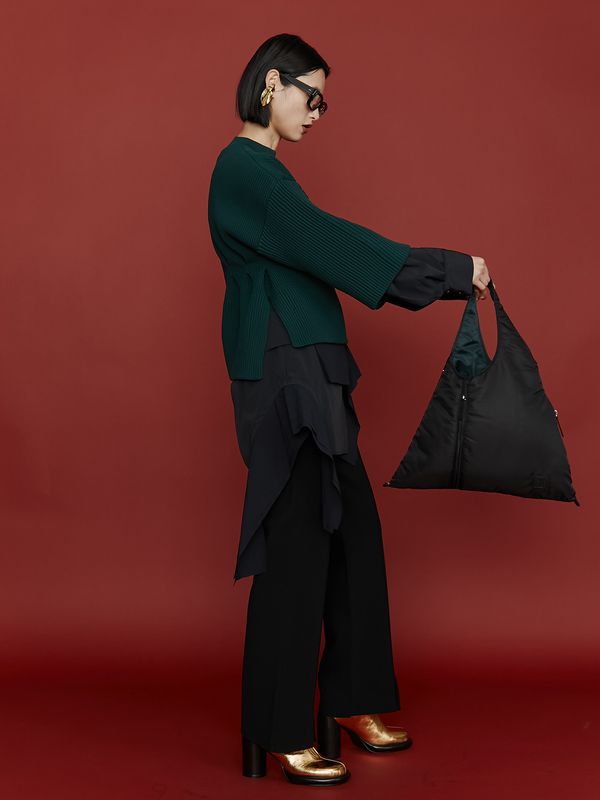 2way padded triangle bag