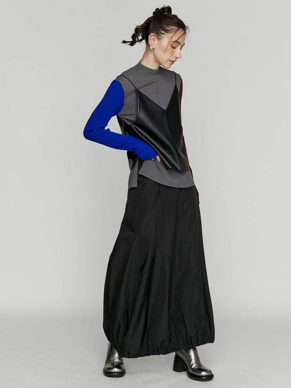 fake leather camisole