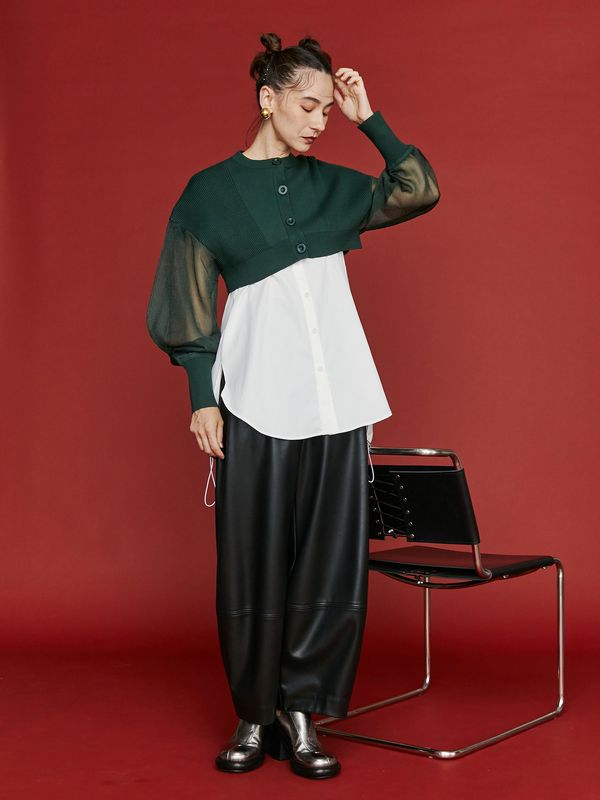 layered shirt camisole