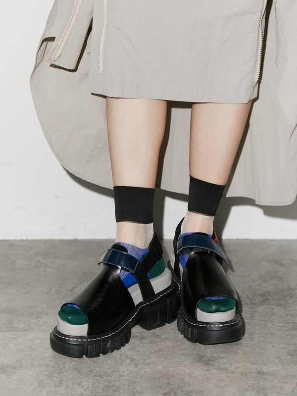 back line sheer socks