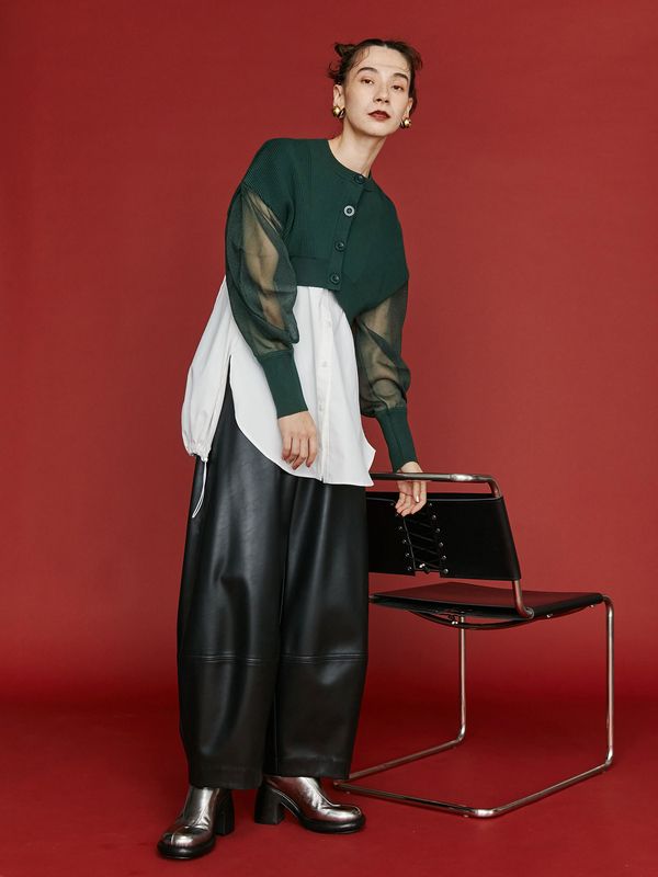layered shirt camisole