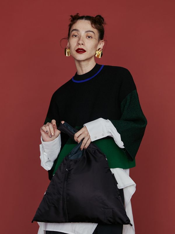 2way padded triangle bag