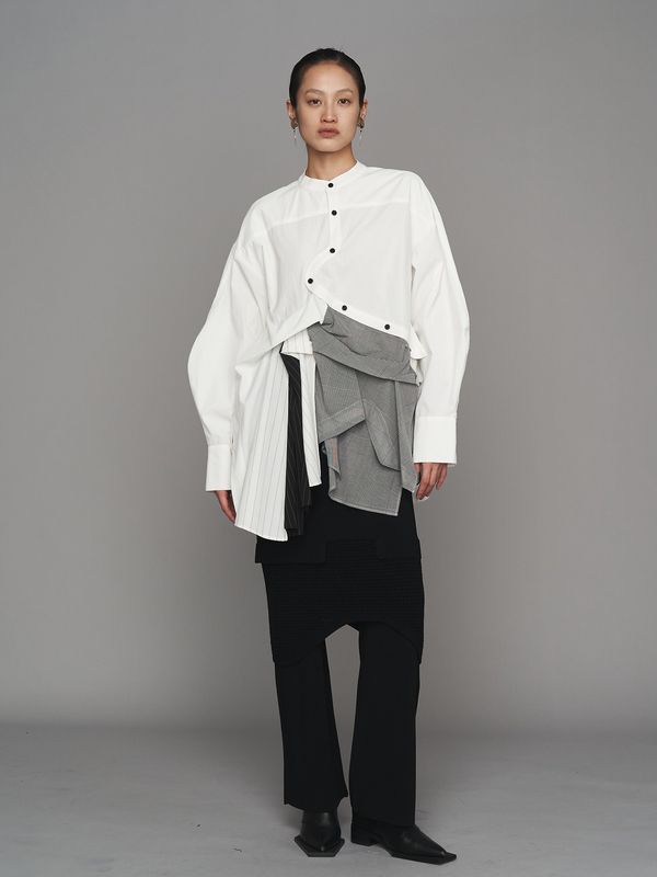 pattern mix shirt