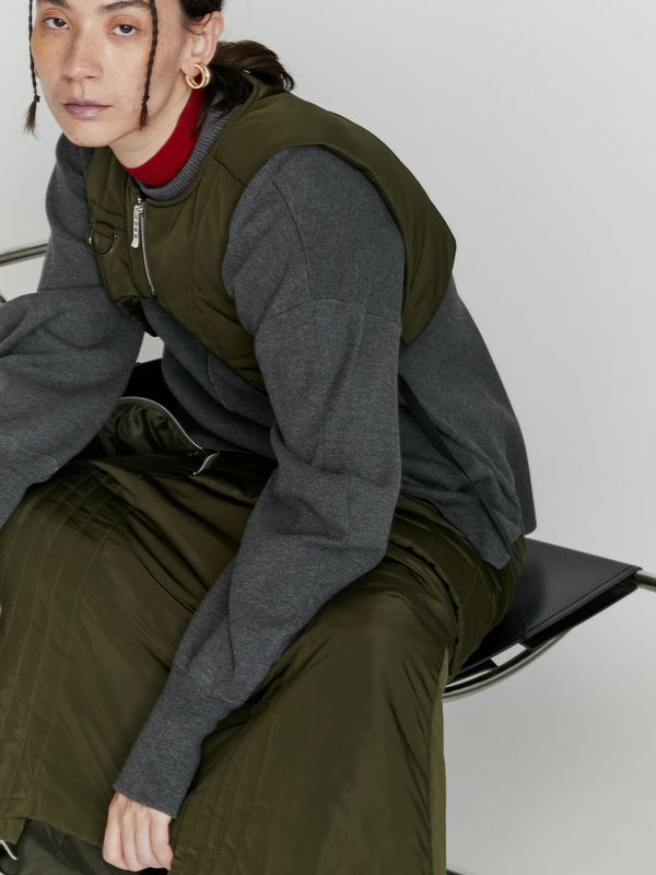 padded short vest