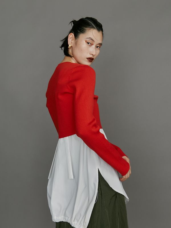 layered shirt camisole