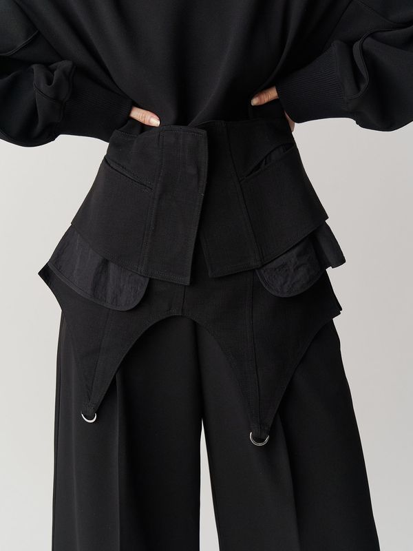 corset detail wide pt