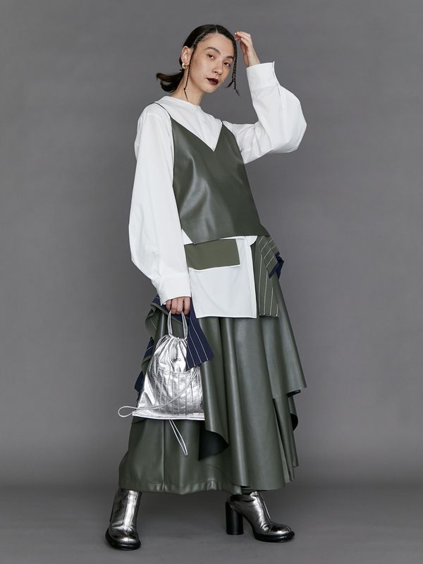 fake leather camisole