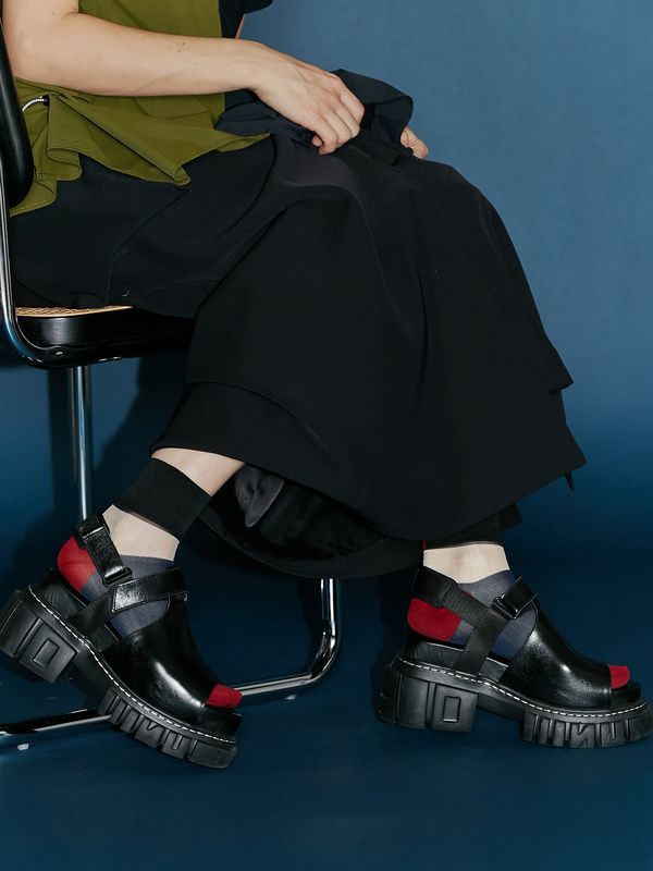 back line sheer socks