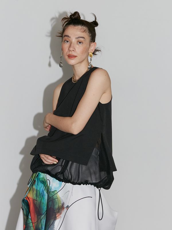 mesh layered n/s top