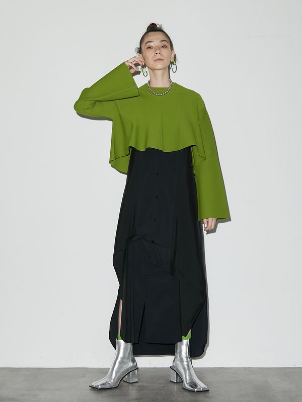 tuck long shirt cami-op