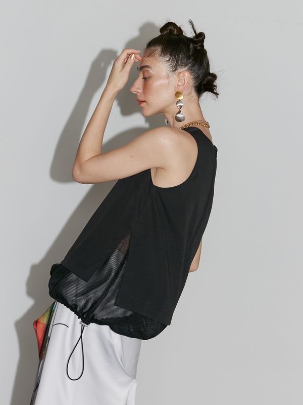 mesh layered n/s top