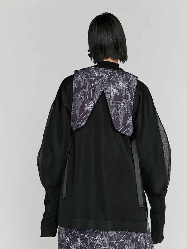 see through layered knit