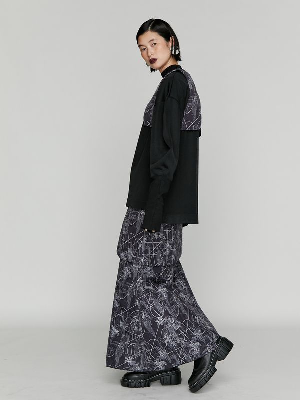 see through layered knit