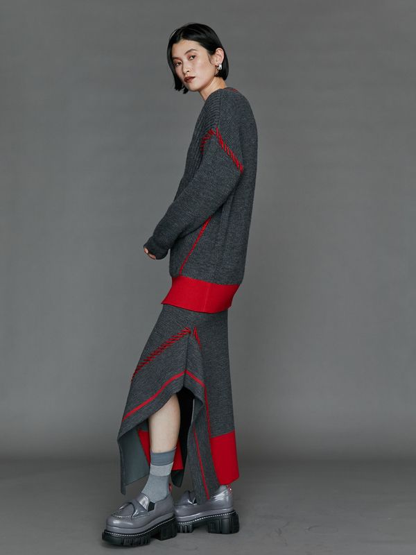 back foil one tone socks