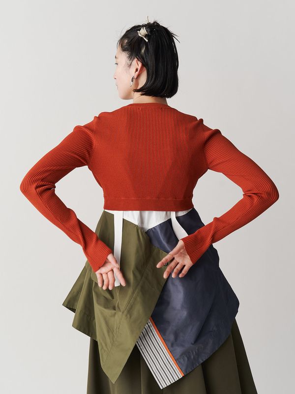 2way basic knit top