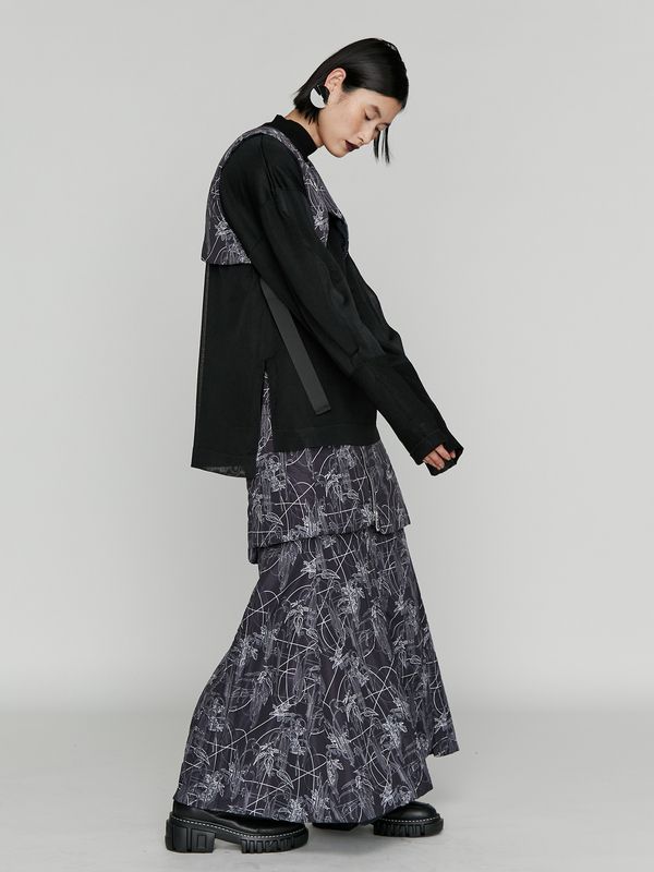 see through layered knit